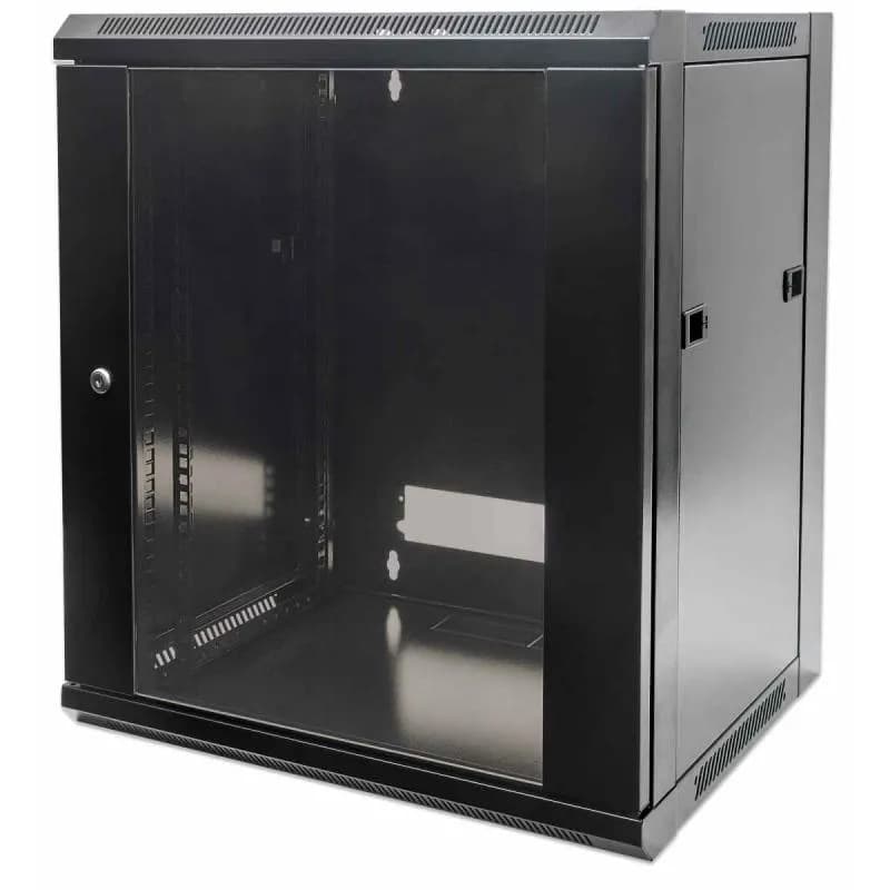 Armário 12u 570x450 19 aço preto